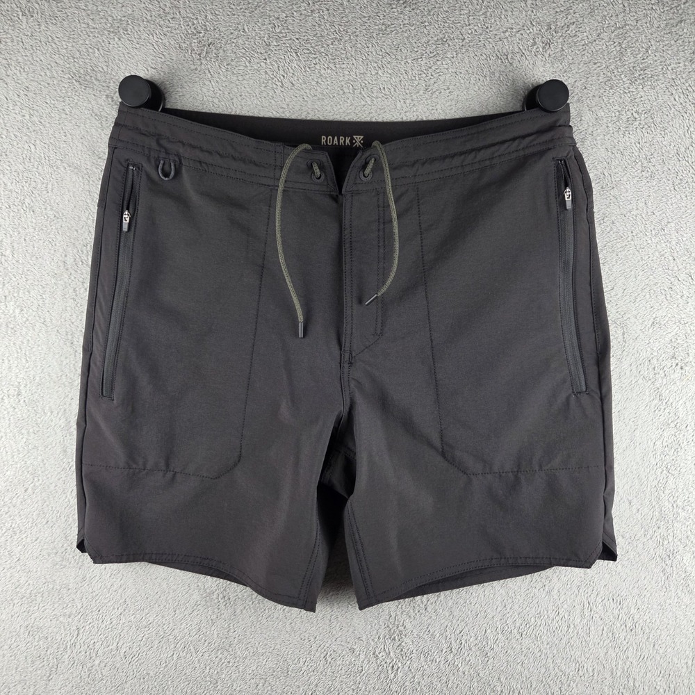 Roark Layover Black Shorts Mens 34(36) Trail Hybrid Adventure Hiking Outdoor